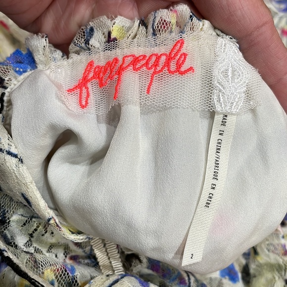 Free People Cherry Blossom Maxi Dress Spring Garden Combo 2 boho romantic lined - Picture 10 of 10